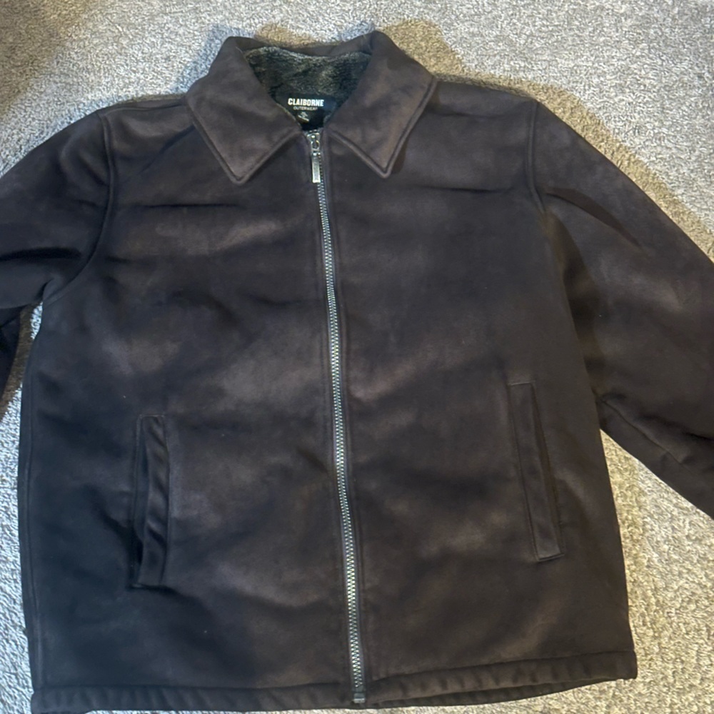 Claiborne Outerwear Jacket Faux Shearling
